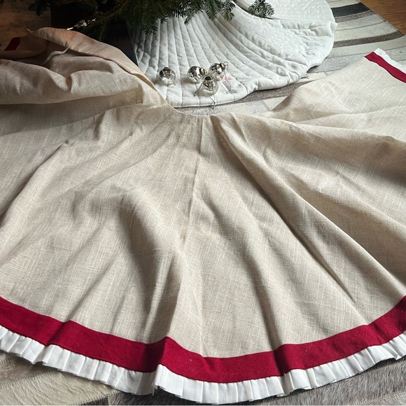 Birch Lane Linen Tree Skirt - Picture 3 of 9